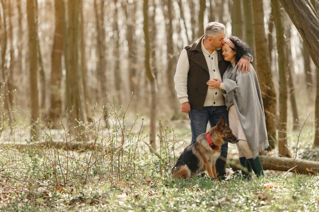 Retirement Planning Vancouver | Older couple in the woods